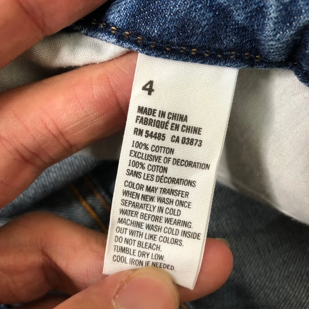 American Eagle Rollover Distressed Denim Shorts